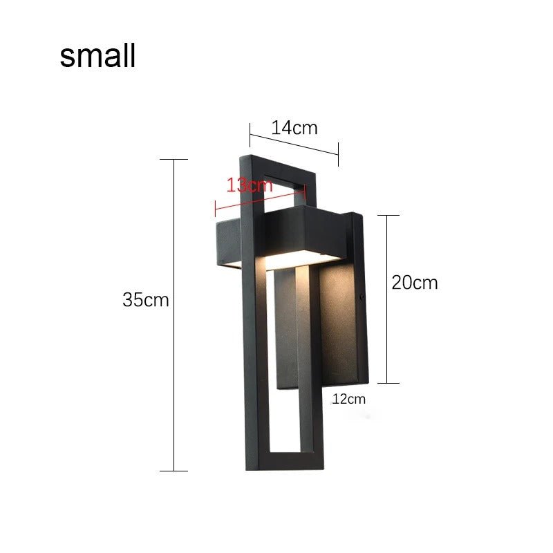 Proietorre Outdoor LED Wall Light LED Stainless Steel - LIOR1340CLE - 1 - Small (35cm x 14cm x 20cm)