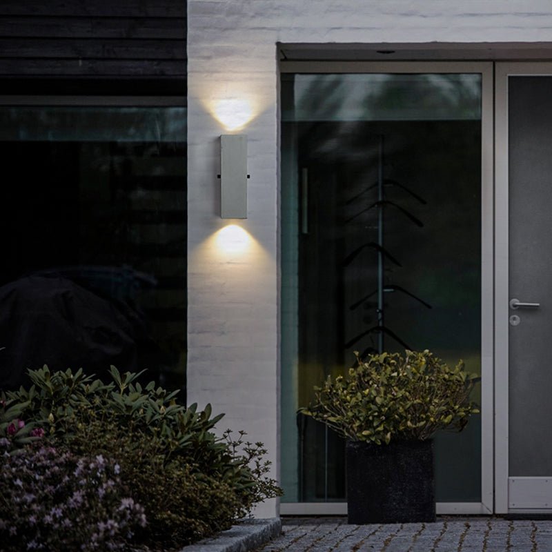 Alessia Cement LED Wall Lamp Outdoor Acrylic Durable - Medium 8cm x 26cm