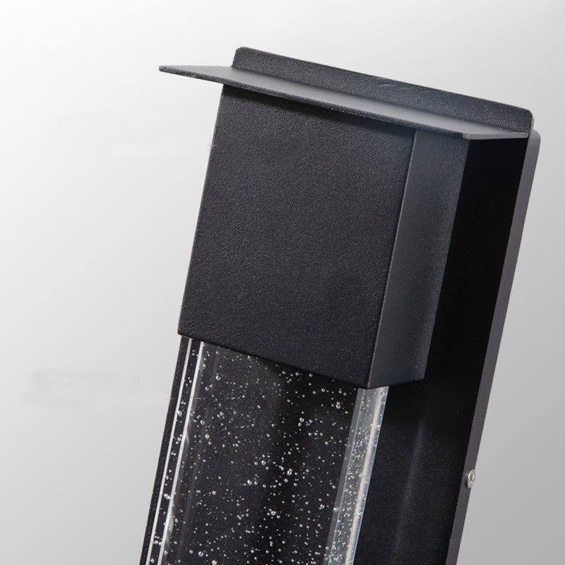 Jamara Outdoor Wall Lamp Black Body Waterproof Crystal - WV1261BKSensorWW - SENSOR