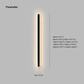 Lina Outdoor Wall Lamp Minimalist Metal Customizable - 40cm