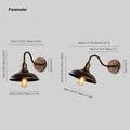 Mayana Rustic Outdoor Wall Lamp Antique Brass Bowl - Shaped - 11.4