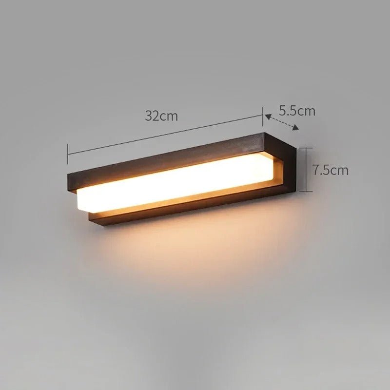 Giulia Solar Outdoor Wall Lamp Energy Efficient EcoFriendly - 32cm