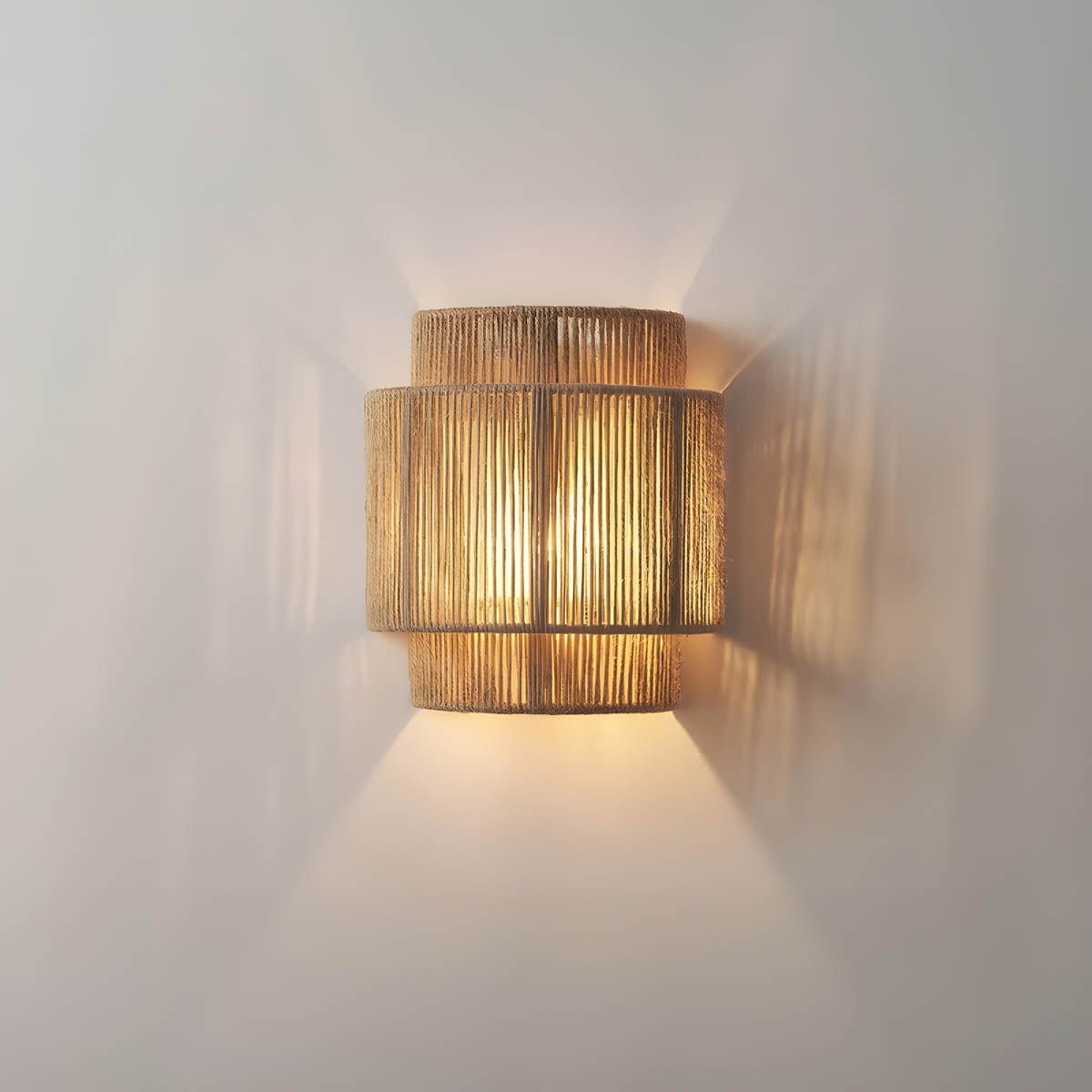 Sakura Wall Lamp Eco Friendly Materials Woven Rope Design - 200000795:29wall lamp;180:200002568Warm light - 