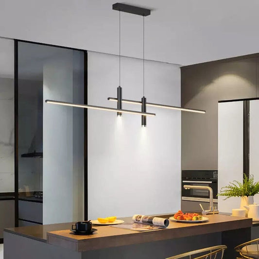 Optima Hanging Light Iron And Acrylic 90 260V Two LED Shades - CJSN163735401AZ - 100cm