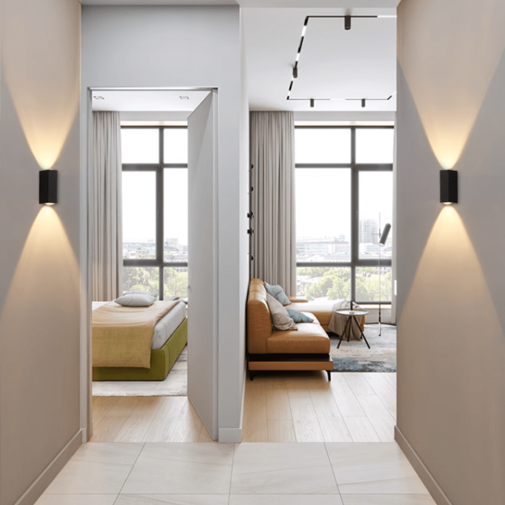 Melinda LED Wall Sconce Rectangular Design Upward Glow - BL001H12C - H 4.7“