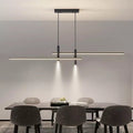 Optima Hanging Light Iron And Acrylic 90 260V Two LED Shades - 100cm
