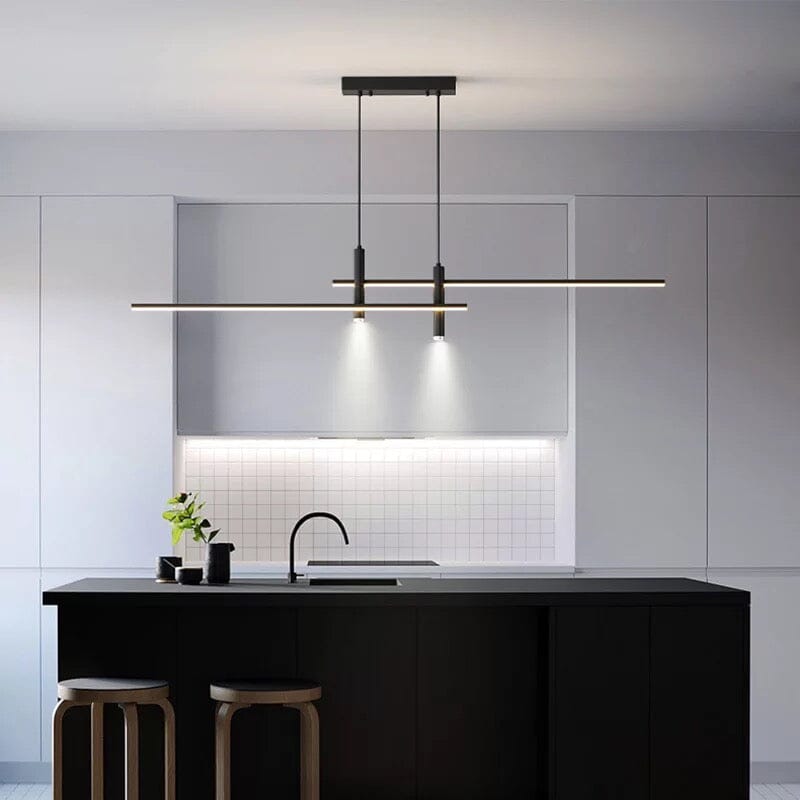 Optima Hanging Light Iron And Acrylic 90 260V Two LED Shades - CJSN163735401AZ - 100cm