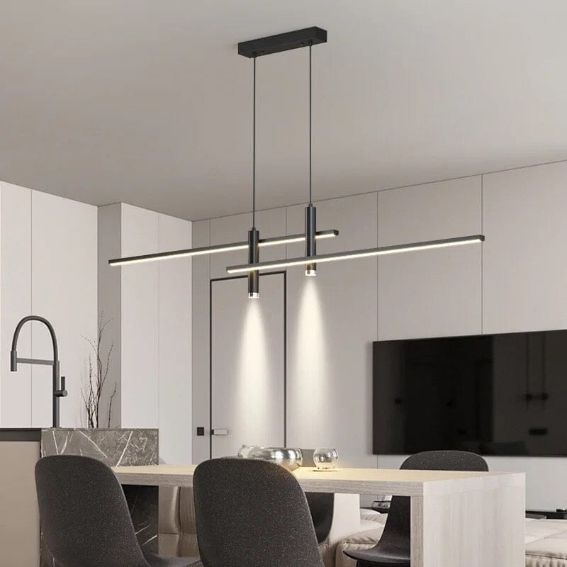 Optima Hanging Light Iron And Acrylic 90 260V Two LED Shades - CJSN163735403CX - 120cm