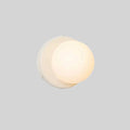 Nalani Wall Lamp Frosted Glass Plug In Design LED Bulb - No Plug - White