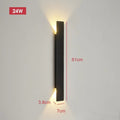 Alejandra Outdoor Wall Light IP65 18W LED Nordic Design - 61cm - black body - 24w