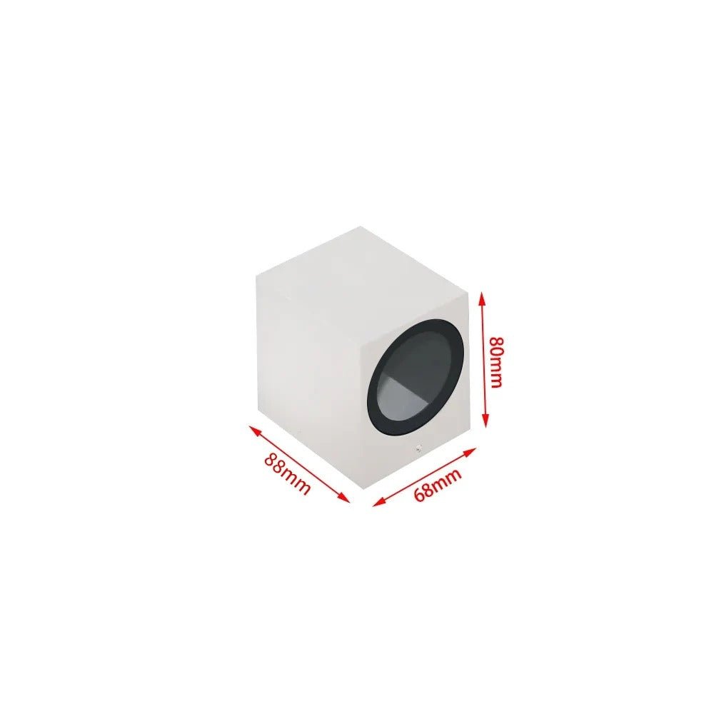 Ahana LED Wall Lamp Indoor And Outdoor Ready Up And Down - White Square