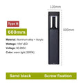 Bellamey LED Bollard Light IP65 Waterproof Black Aluminum - B 60cm screw fix