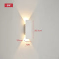 Alejandra Outdoor Wall Light IP65 18W LED Nordic Design - 20.5cm white body - 6w