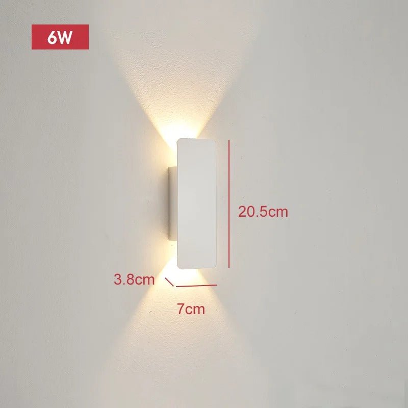 Alejandra Outdoor Wall Light IP65 18W LED Nordic Design - 20.5cm white body - 6w