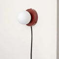 Nalani Wall Lamp Frosted Glass Plug In Design LED Bulb - With Plug - Red