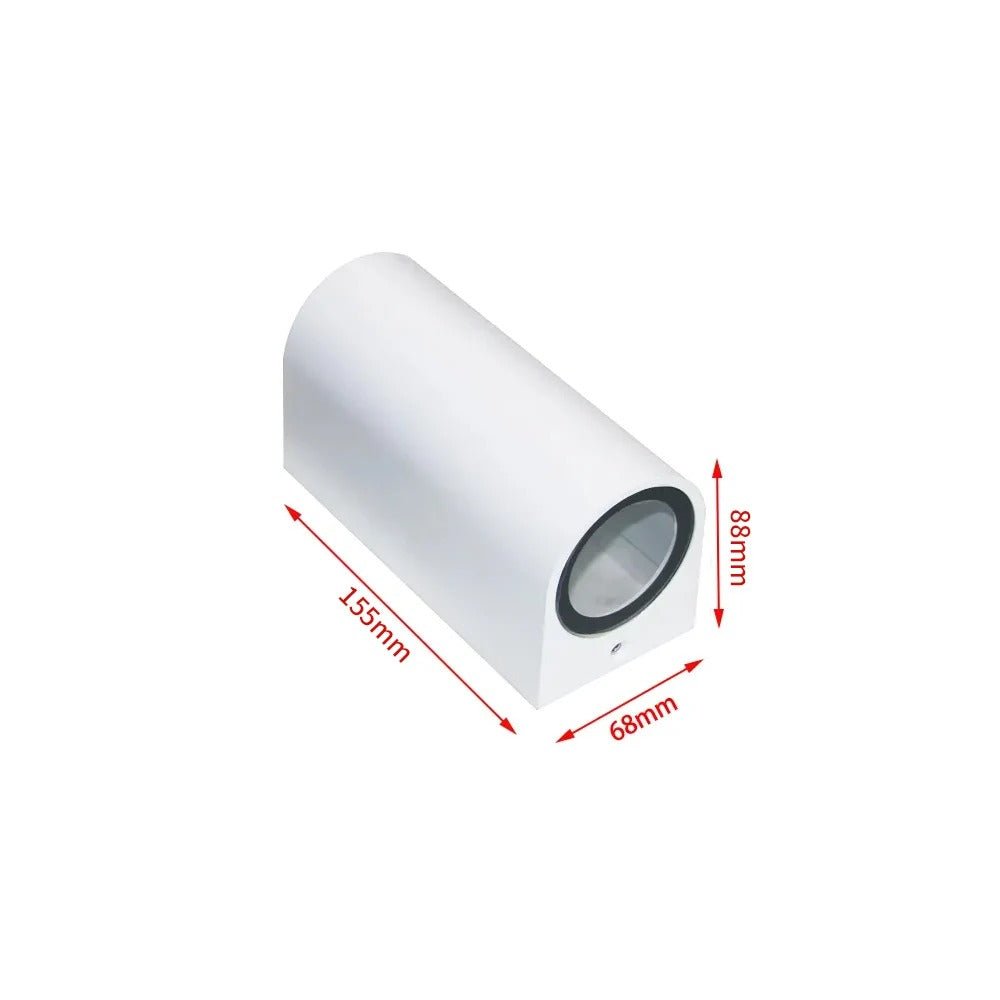 Ahana LED Wall Lamp Indoor And Outdoor Ready Up And Down - White Round B
