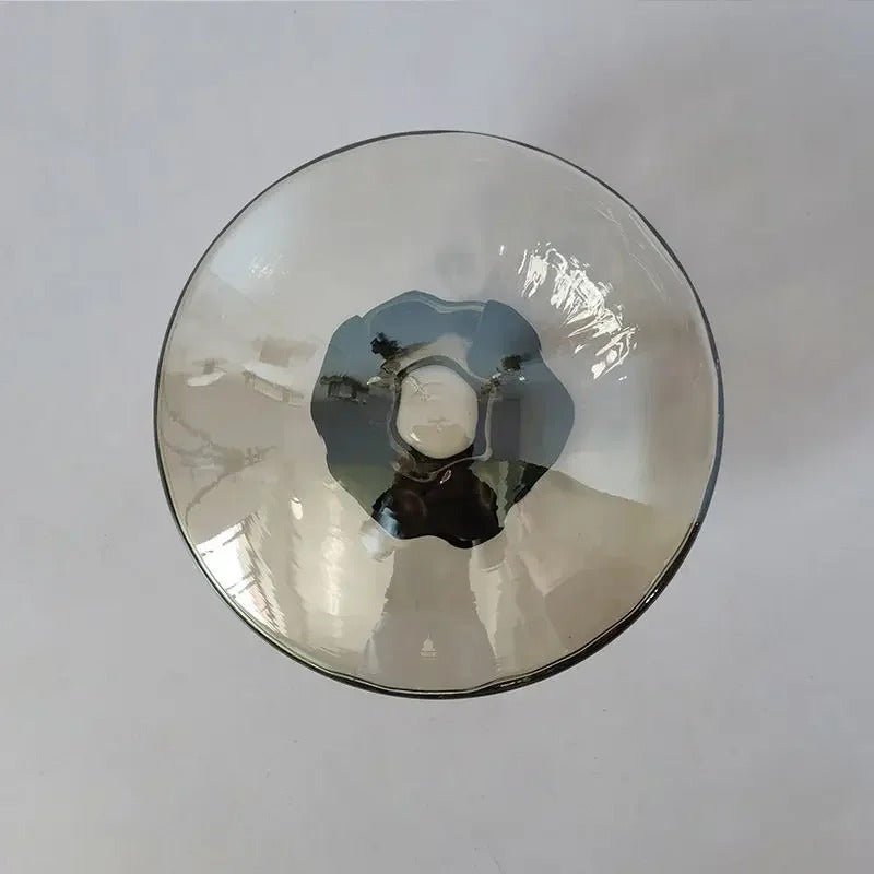 Taytum Wall Lamp Nordic Design Clear Glass Metal Body - A - Smoke grey glass - Gold base