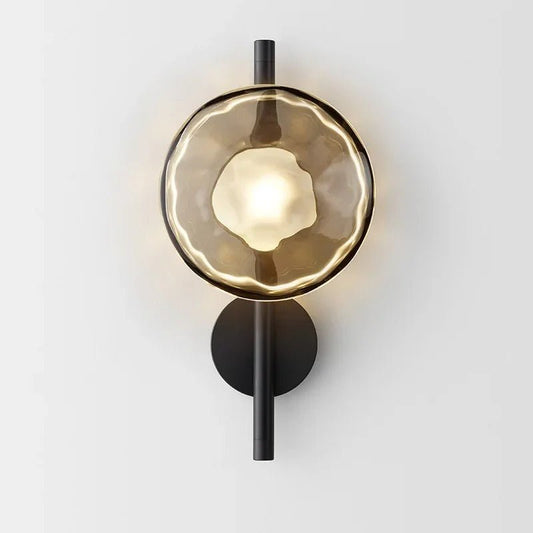 Taytum Wall Lamp Nordic Design Clear Glass Metal Body - A - Clear glass