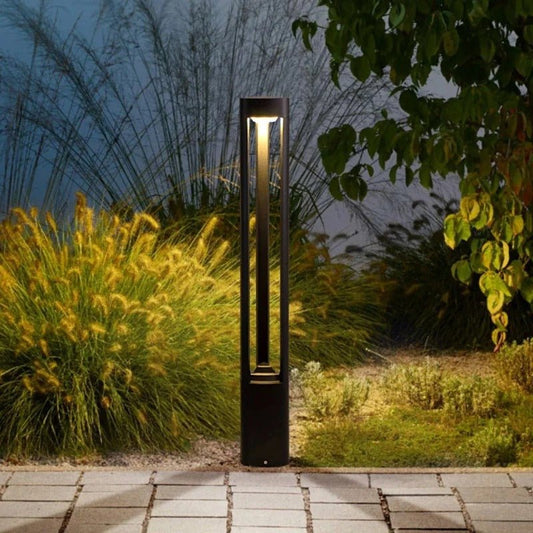 Bellamey LED Bollard Light IP65 Waterproof Black Aluminum - 30cm screw fix
