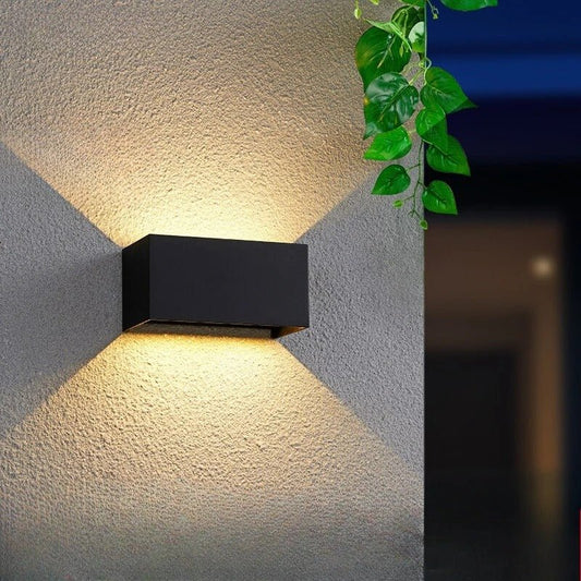Aleia LED Wall Lamp IP65 Waterproof Indoor Outdoor Modern - 12w - black body