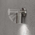 Adalee Outdoor Wall Lamp Weatherproof LED Up Down Light - 1 Head Sliver
