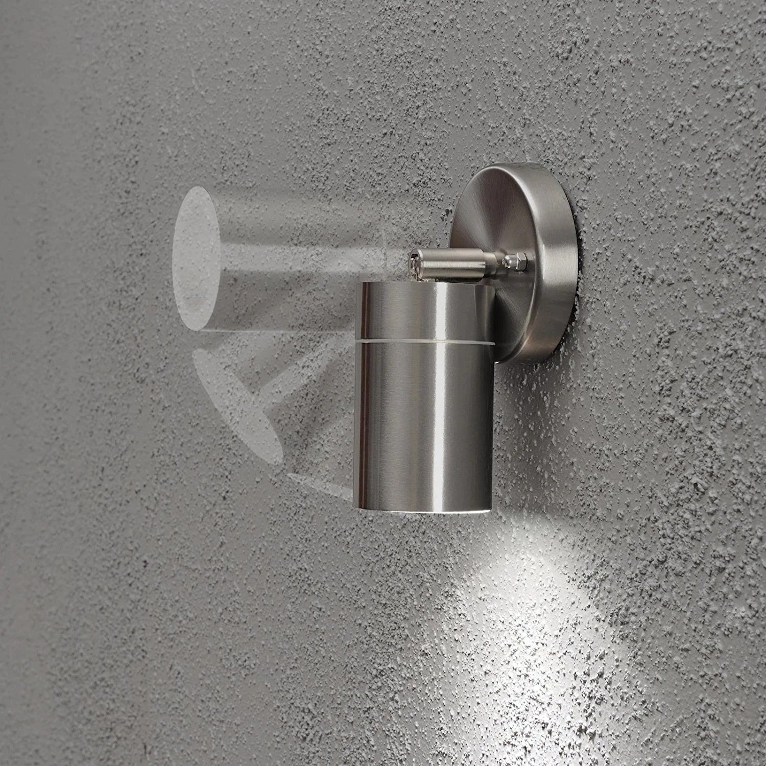 Adalee Outdoor Wall Lamp Weatherproof LED Up Down Light - 1 Head Sliver