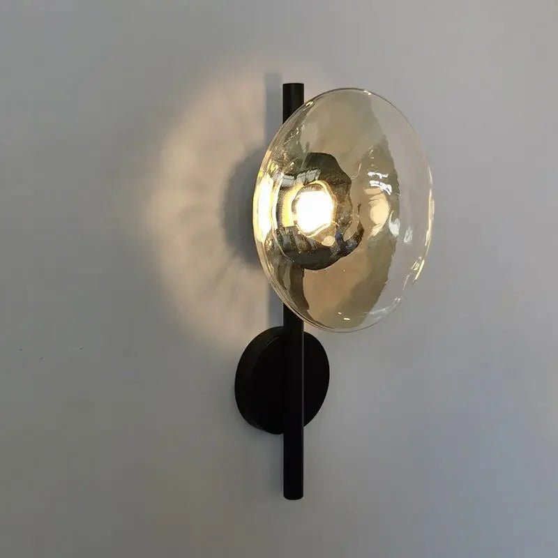 Taytum Wall Lamp Nordic Design Clear Glass Metal Body - B - Frosted White glass