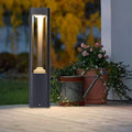 Bellamey LED Bollard Light IP65 Waterproof Black Aluminum - 30cm ground insert