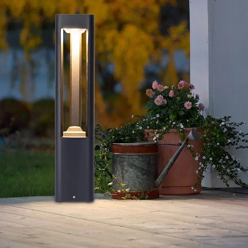 Bellamey LED Bollard Light IP65 Waterproof Black Aluminum - 30cm ground insert