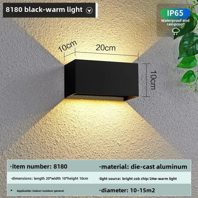 Aleia LED Wall Lamp IP65 Waterproof Indoor Outdoor Modern - 24w - white body