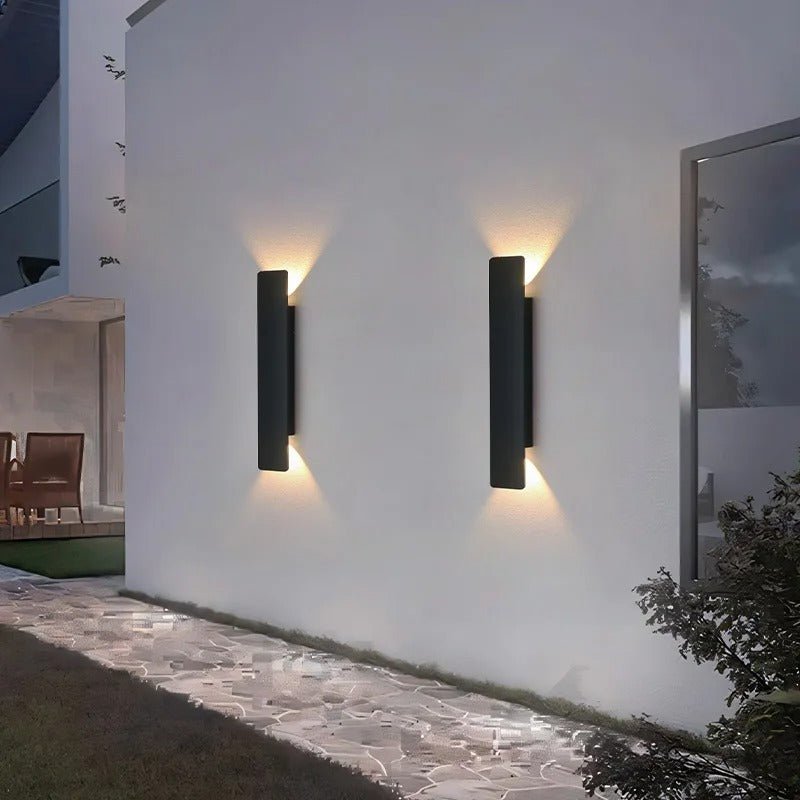 Alejandra Outdoor Wall Light IP65 18W LED Nordic Design - 61cm - black body - 24w