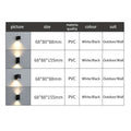 Ahana LED Wall Lamp Indoor And Outdoor Ready Up And Down - White Round B