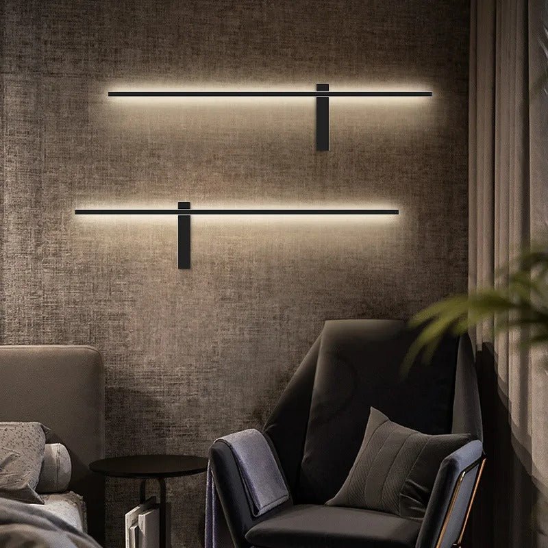 Aida LED Wall Lamp Outdoor Light IP65 Waterproof Aluminum - Black 120CM