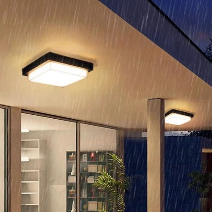 Alaya LED Outdoor Ceiling Light IP65 Waterproof Aluminum - Square B 24W