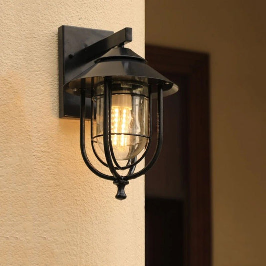 Bentley Outdoor Wall Lamp Waterproof Iron Clear Glass - 