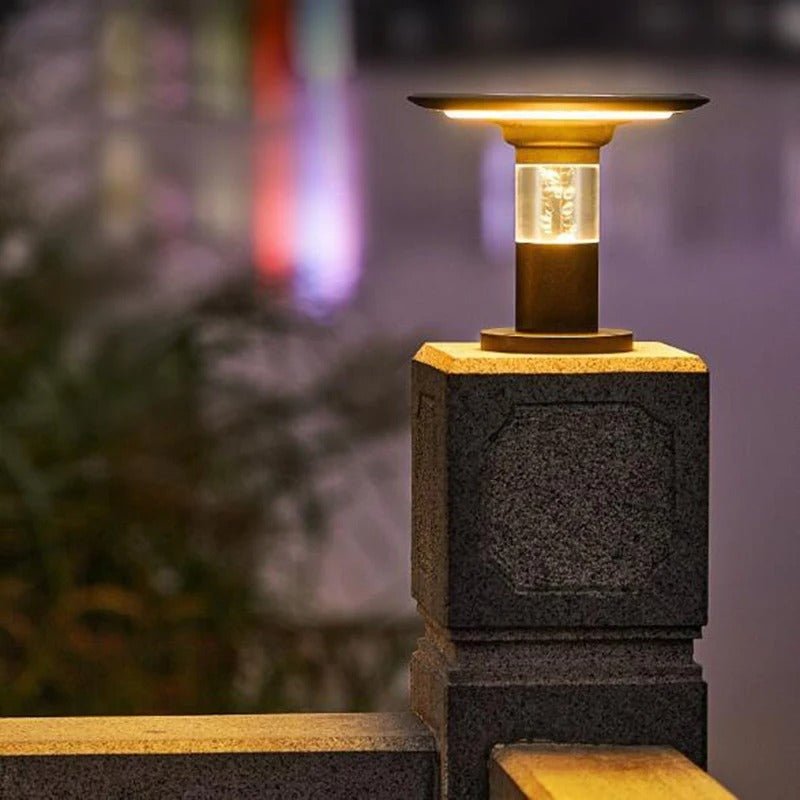 Acacia Solar Pillar Light Solar Powered Easy Installation - 