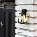 Nahomi Outdoor Wall Lamp Thickened Aluminum All Weather - Glass