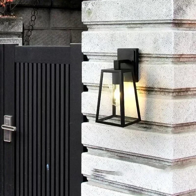 Nahomi Outdoor Wall Lamp Thickened Aluminum All Weather - Glass
