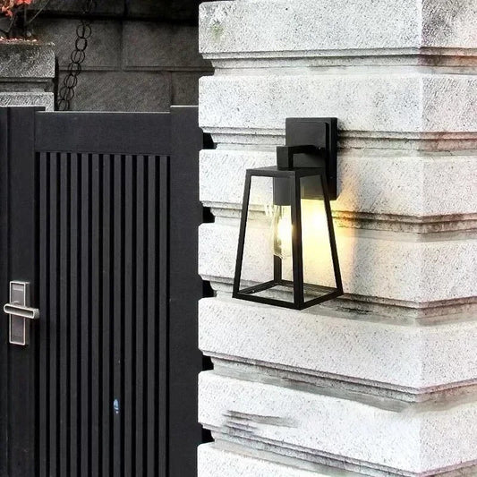 Nahomi Outdoor Wall Lamp Thickened Aluminum All Weather - Glass