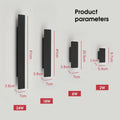Alejandra Outdoor Wall Light IP65 18W LED Nordic Design - 61cm - black body - 24w