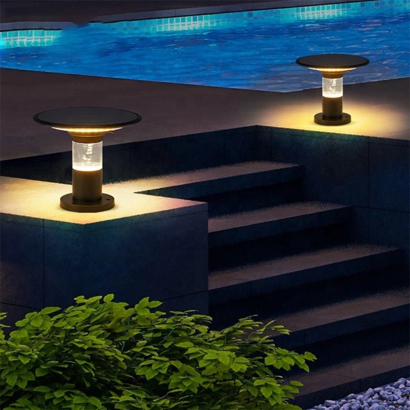 Acacia Solar Pillar Light Solar Powered Easy Installation - 