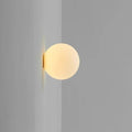 Globa Ceiling Lamp White Glass Shade Sconce Design - Dia 15cm