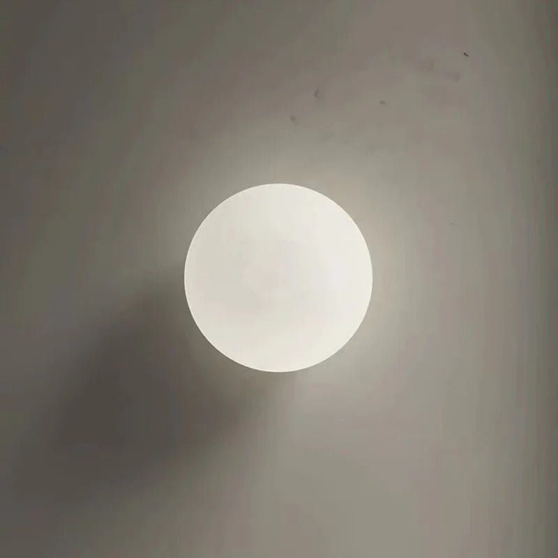 Globa Ceiling Lamp White Glass Shade Sconce Design - Dia 18cm