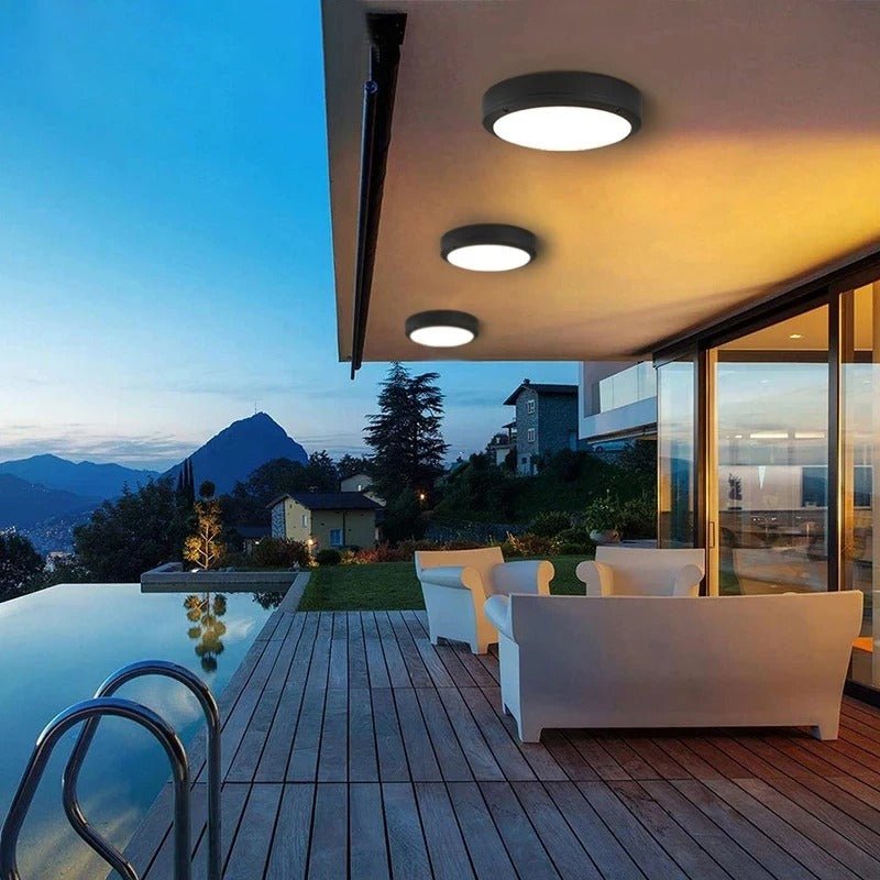 Ayva Outdoor Ceiling Light Radar Sensor IP65 Waterproof - 6W 15CM Diameter