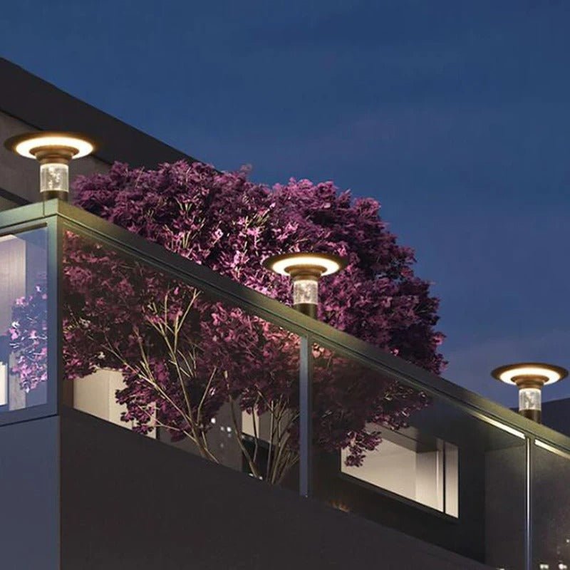Acacia Solar Pillar Light Solar Powered Easy Installation - 