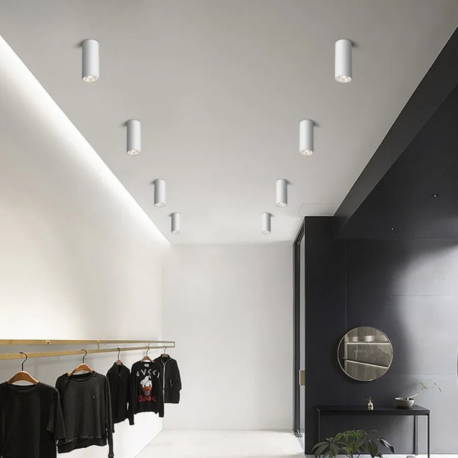 Carly White LED Surface Mounted Downlight Dimmable LED - White Down light L200mm