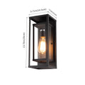 Kaelani Outdoor Wall Lamps Set of Two Clear Tempered Glass - 