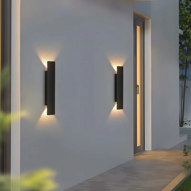 Alejandra Outdoor Wall Light IP65 18W LED Nordic Design - 61cm - black body - 24w