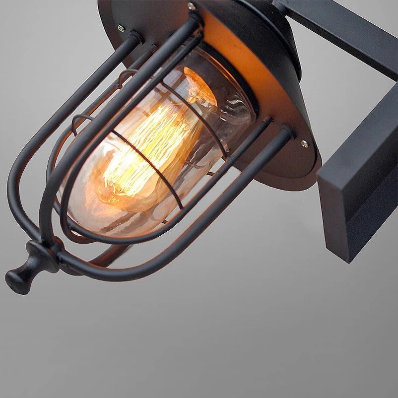 Bentley Outdoor Wall Lamp Waterproof Iron Clear Glass - 