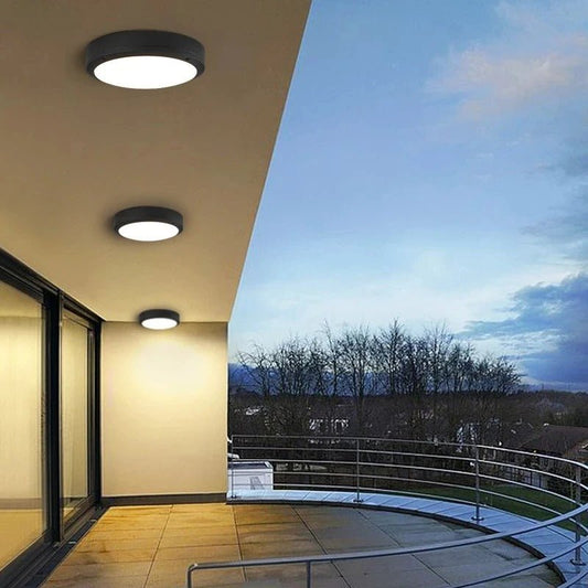 Ayva Outdoor Ceiling Light Radar Sensor IP65 Waterproof - 6W 15CM Diameter